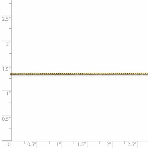 0.8mm 10k Yellow Gold Classic Box Chain Necklace, 16 Inch - Picture 5 of 8